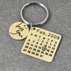 Customized Calendar Keychain